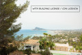 60-4412-5, Plot with sea views and license for sale in altea